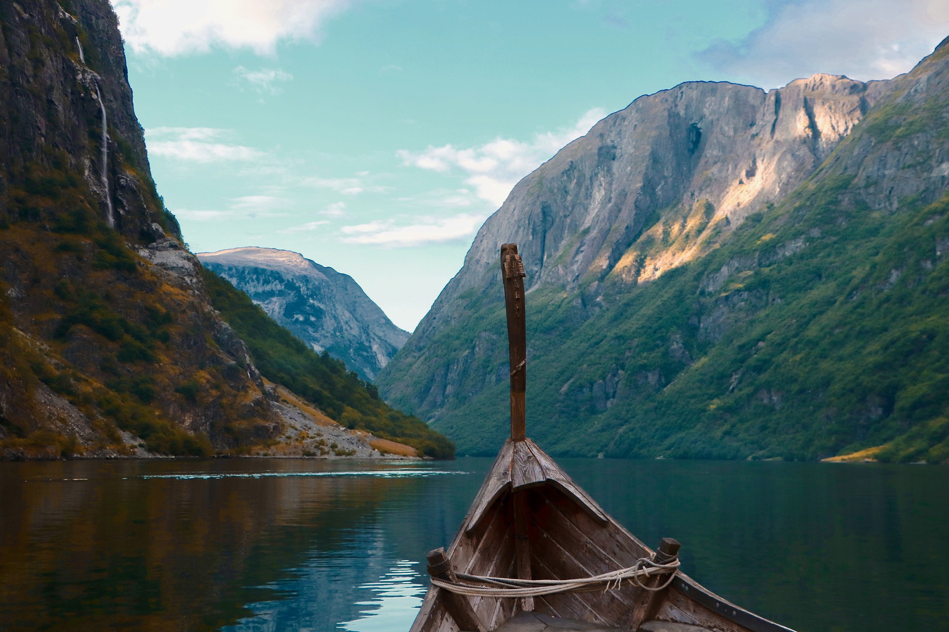 Wikingerboot - Fjord- Norwegen