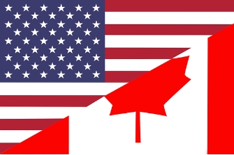 USA Kanada Flagge
