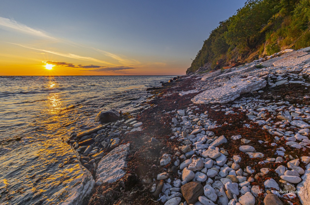 Estland Sonnenuntergang Meer