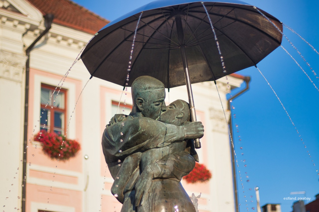 Estland Tartu Liebende Brunnen