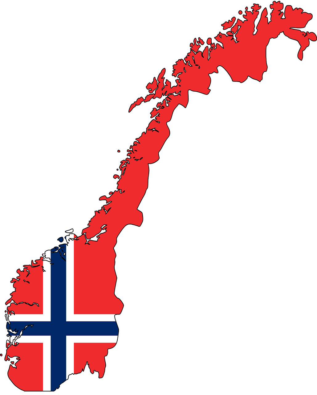 Norwegen - Karte