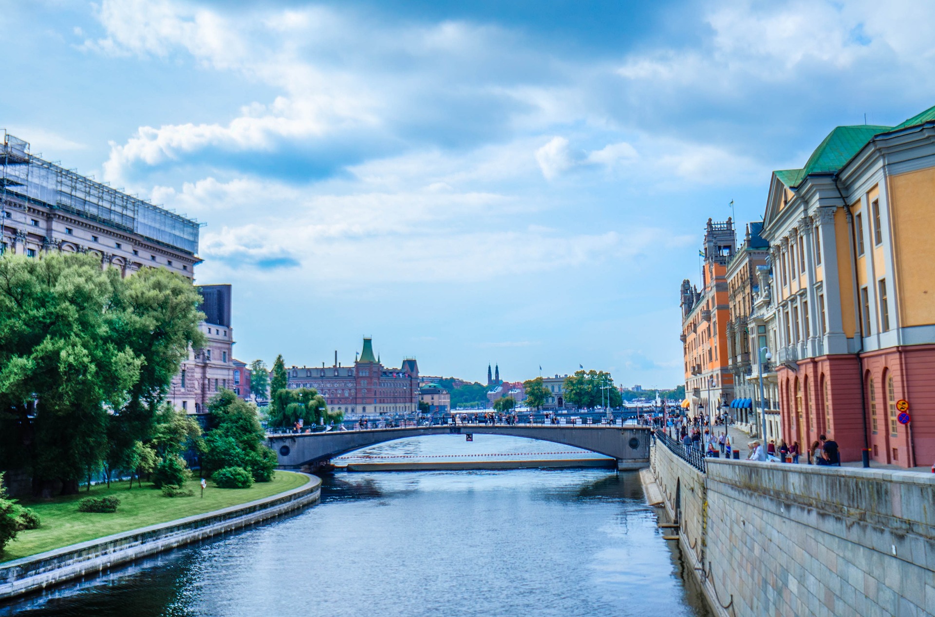 Schweden Stockholm Fluss